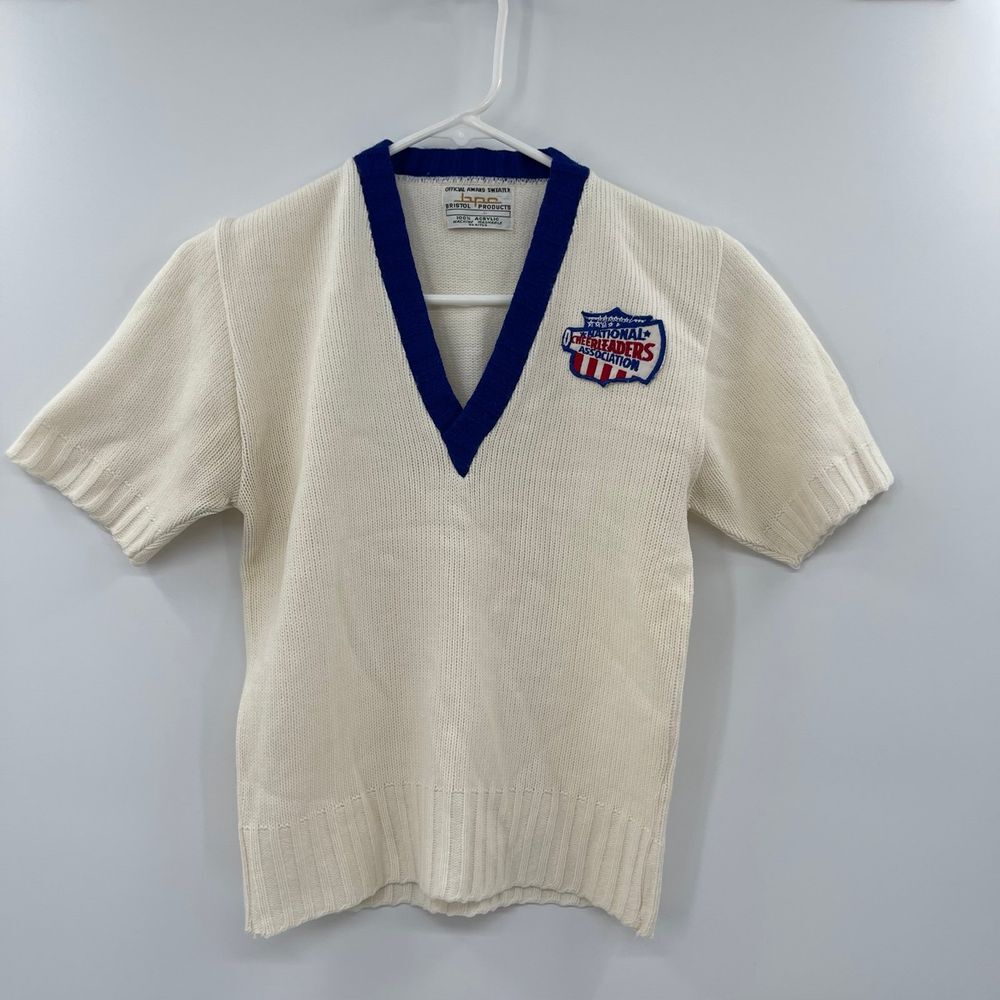 Vintage Bristol‎ products national cheerleading association v neck sweater NCA